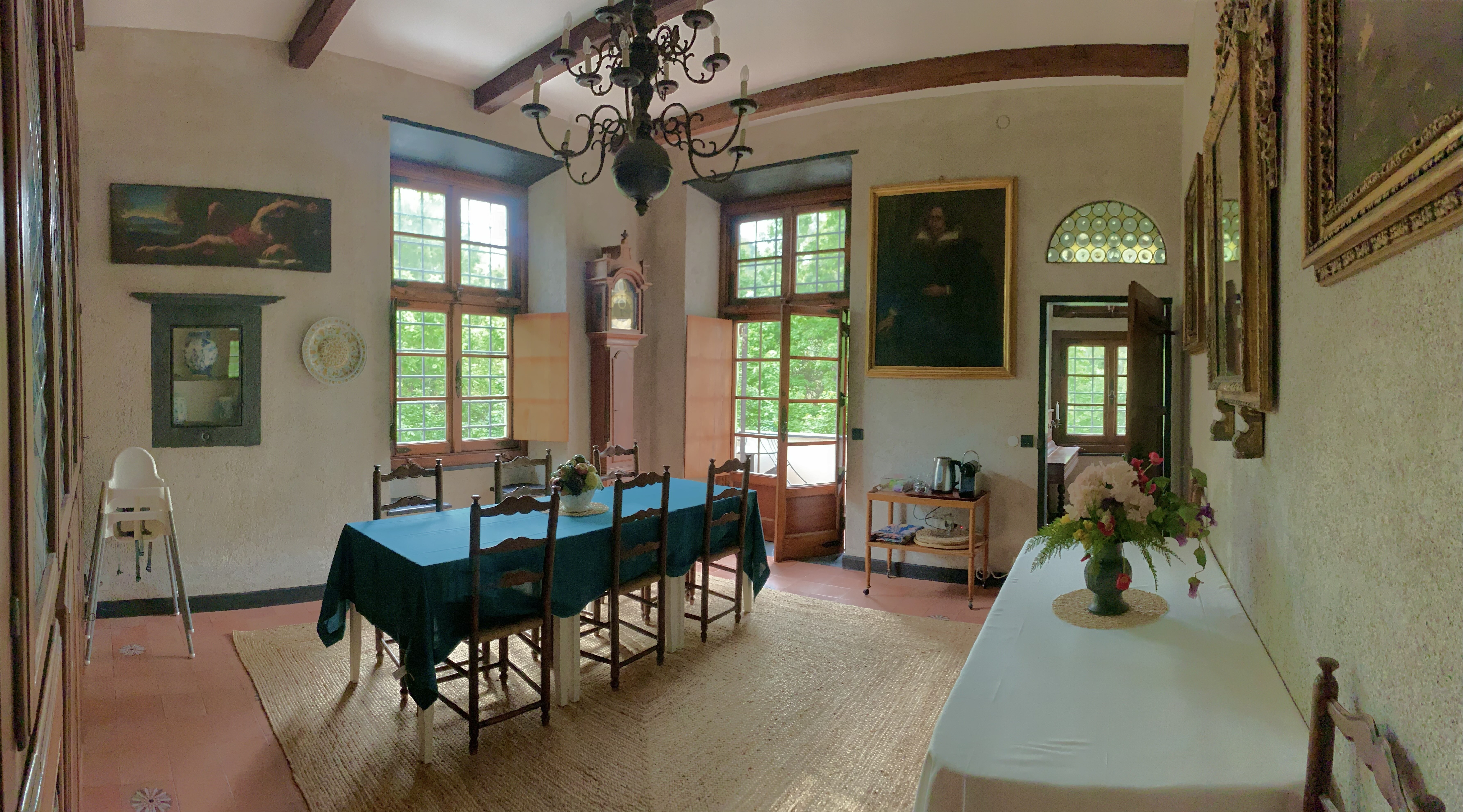 La sala da pranzo